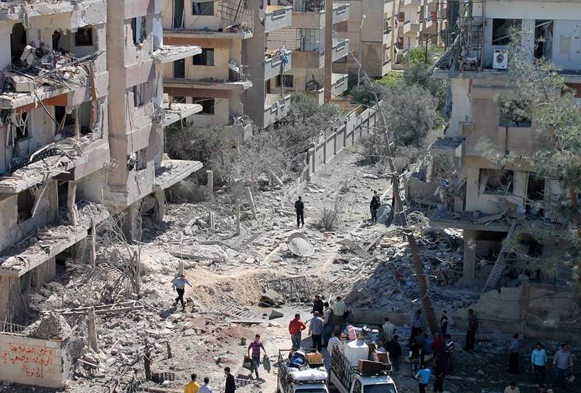 (File photo) Homs district of al-Waer.