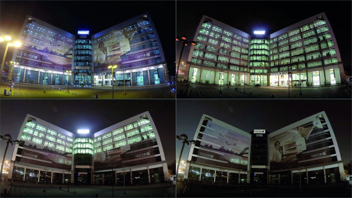To mark Earth Hour on Saturday, Qatar Airways switched off the lights at its corporate headquarters between 8:30pm and 9:30pm.