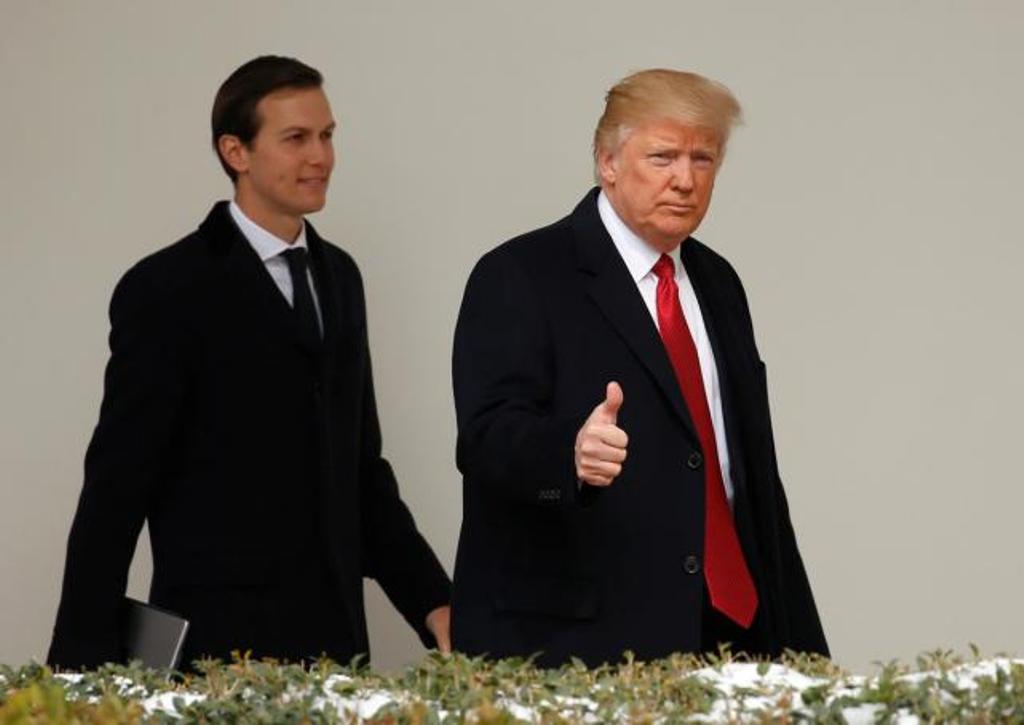 US President Donald Trump (right) has tapped son-in-law Jared Kushner to lead a new White House office, that aims to apply ideas from the business world to help streamline the government, the Washington Post reported Sunday. / Reuters.