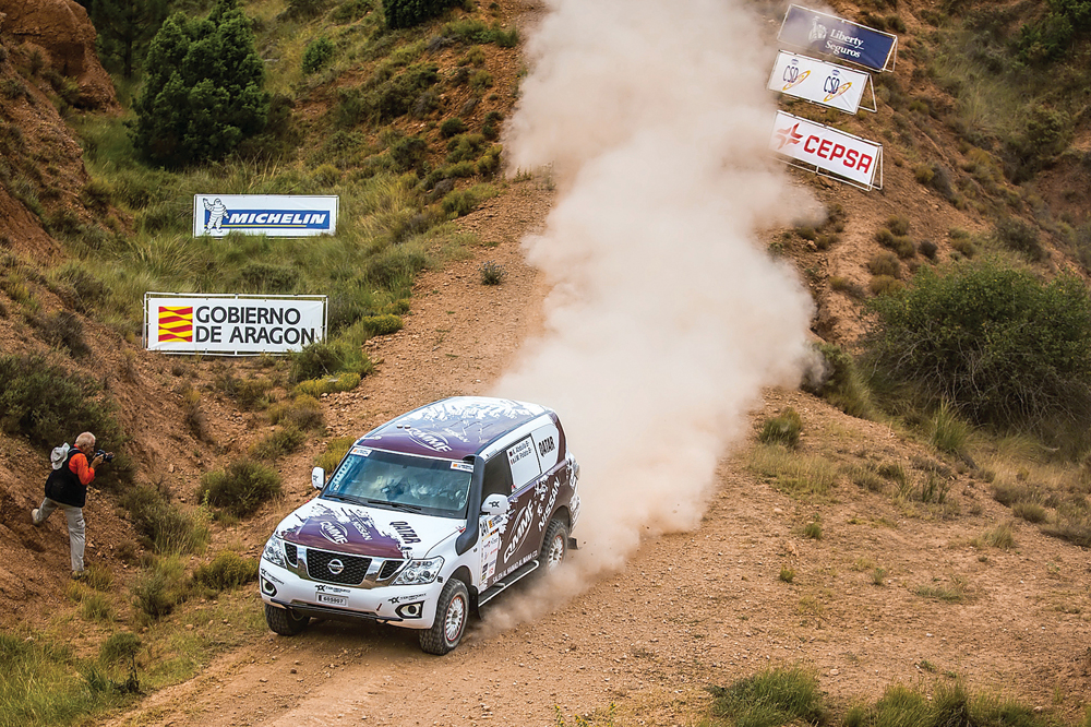 Adel Abdulla in action in his Nissan Patrol in this file photo.