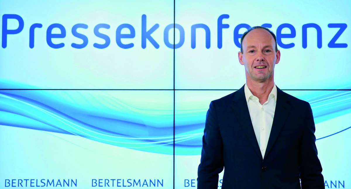 German media group Bertelsmann CEO Thomas Rabe arrives for the annual news conference in Berlin, Germany, March 28, 2017. REUTERS/Hannibal Hanschke