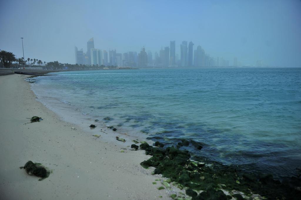 (File Photo) Dusty weather. February 2, 2017. Baher Amin © The Peninsula