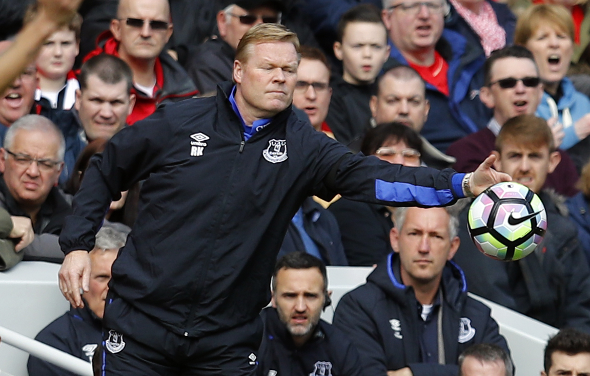 Everton manager Ronald Koeman. Reuters / Phil Noble 
