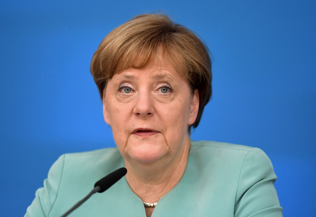 German chancellor Angela Merkel attends a press conference in Potsdam, eastern Germany, on June 25, 2016 (AFP) 