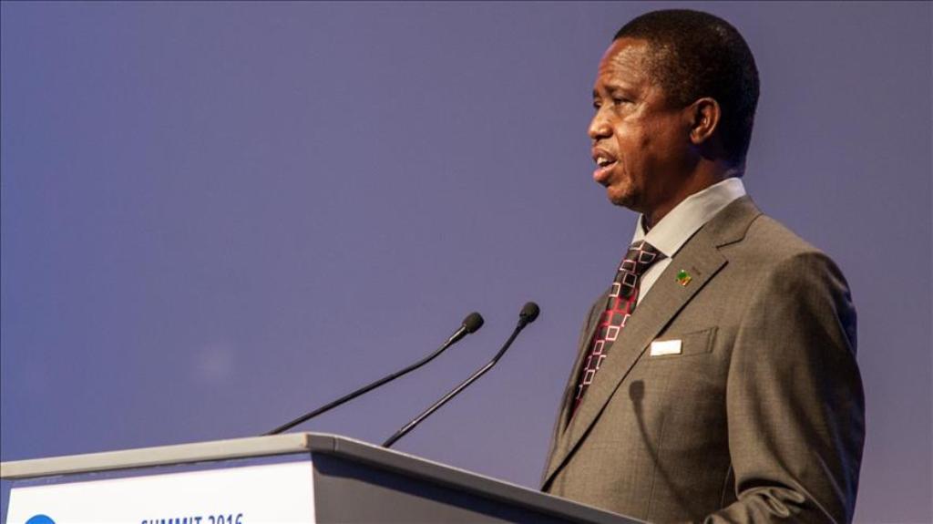 FILE PHOTO - Zambia's President Edgar Lungu.