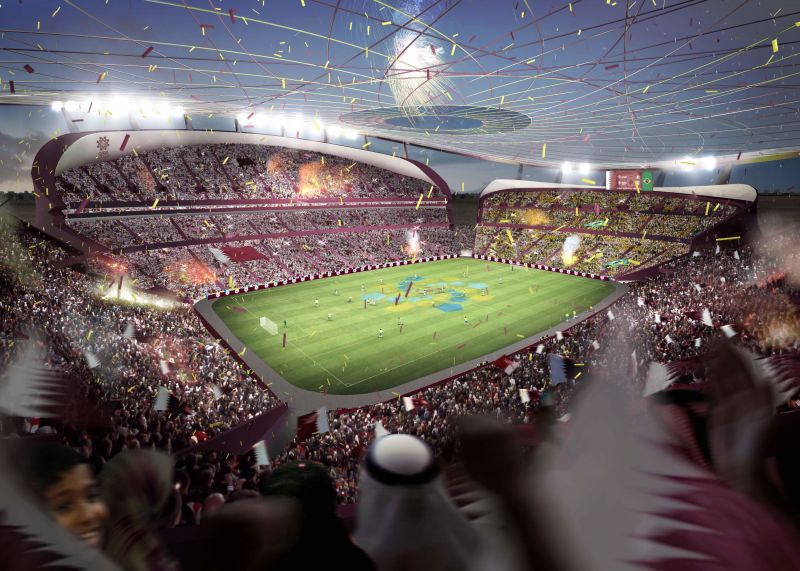 Artist's impression of the Lusail Iconic Stadium.