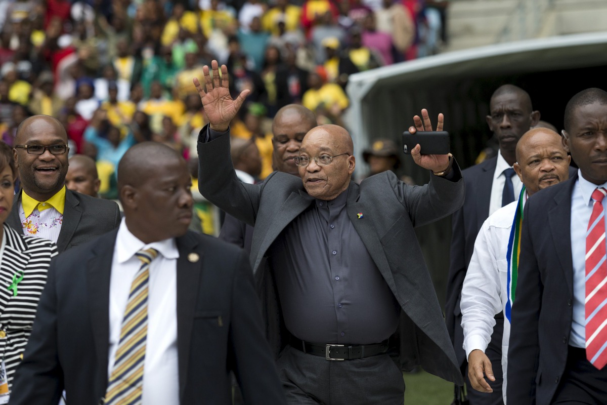 FILE PHOTO: South African President Jacob Zuma arrives at a Human Rights Day rally in Durban, March 21, 2016 (REUTERS / Rogan Ward) 