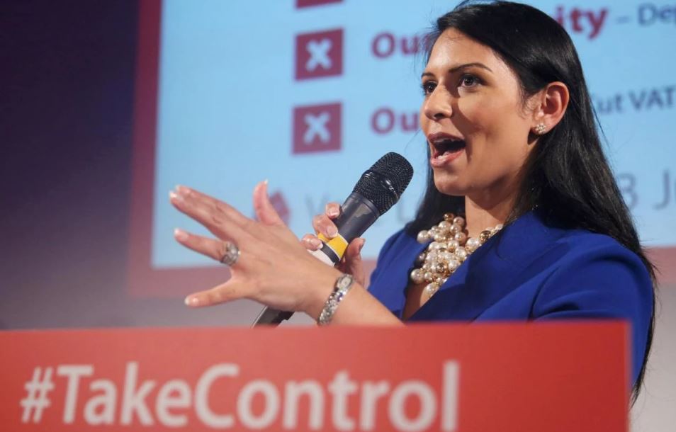 Britain's International Development Minister Priti Patel