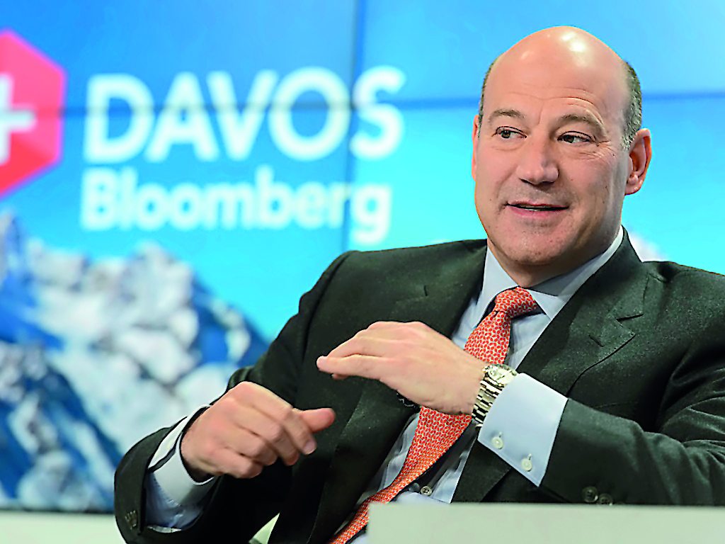  Gary Cohn addressing an event at Davos in this file picture.