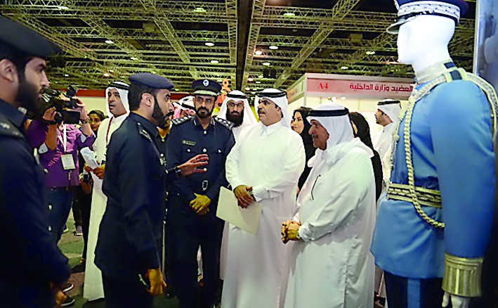 Minister of Administrative Development, Labour and Social Affairs H E Dr Issa bin Saad Al Jafali Al Nuaimi, Sheikh Faisal bin Qasim Al Thani, Founder and Chairman of Al Faisal Without Borders Foundation, Staff Major General Saad bin Jassim Al Khulaifi, Di