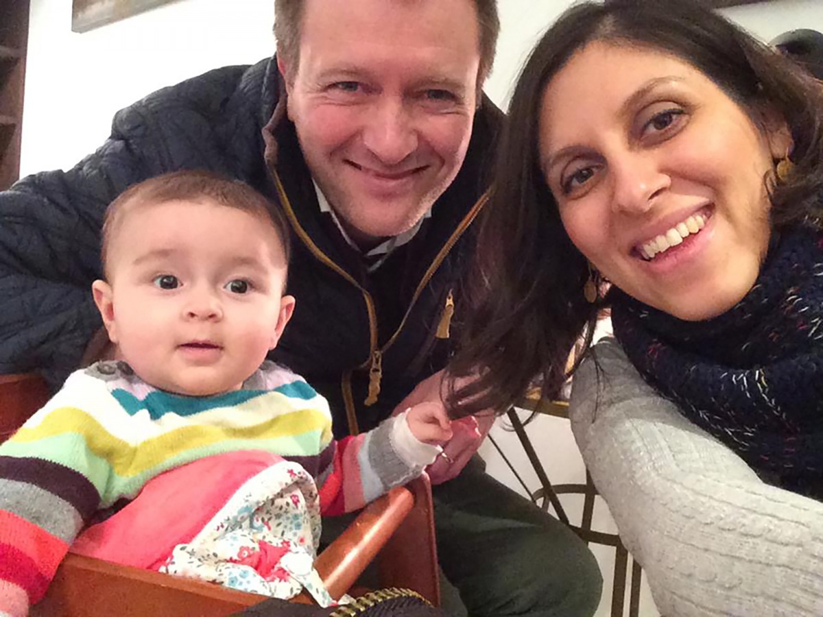 Nazanin Zaghari-Ratcliffe with her family