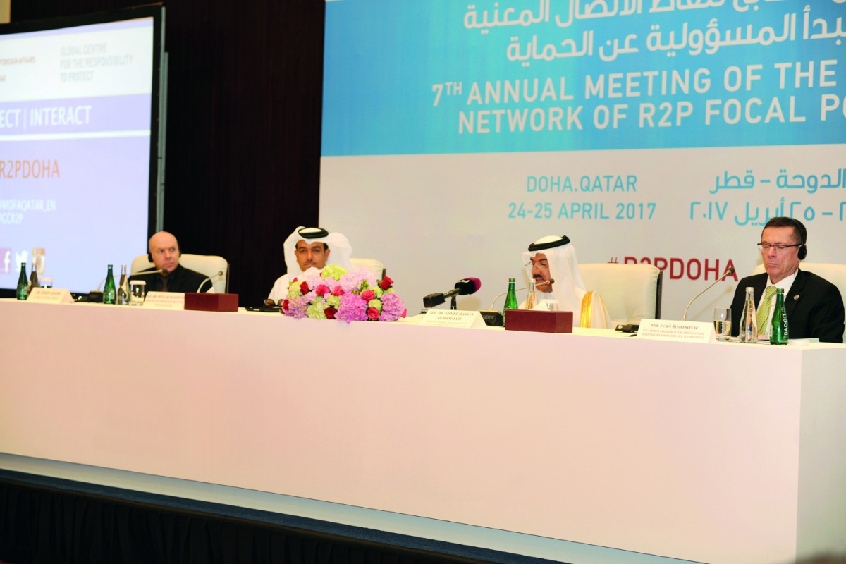 Dignitaries at the 7th Meeting of the National Responsibility to Protect Focal Points.
