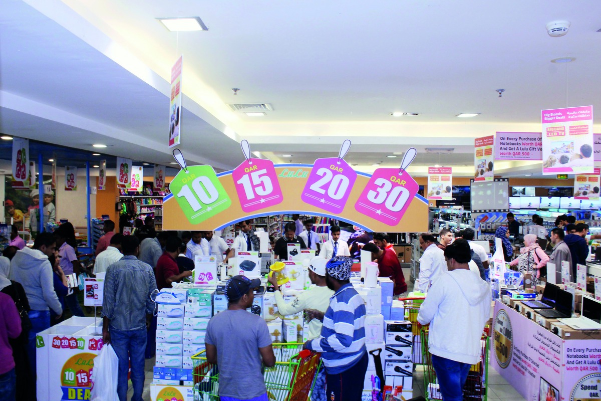 Customers shopping during the promotional event.