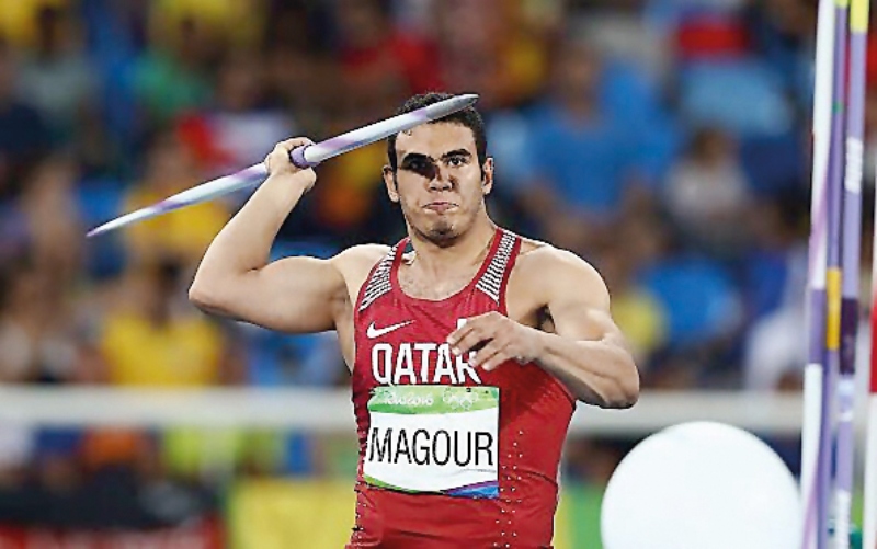 Qatar’s javelin thrower Ahmed Budair.