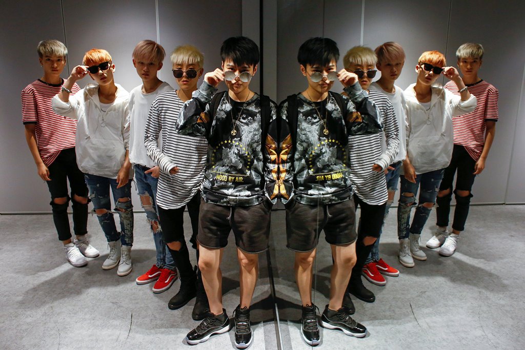 Members of China's all-girl 