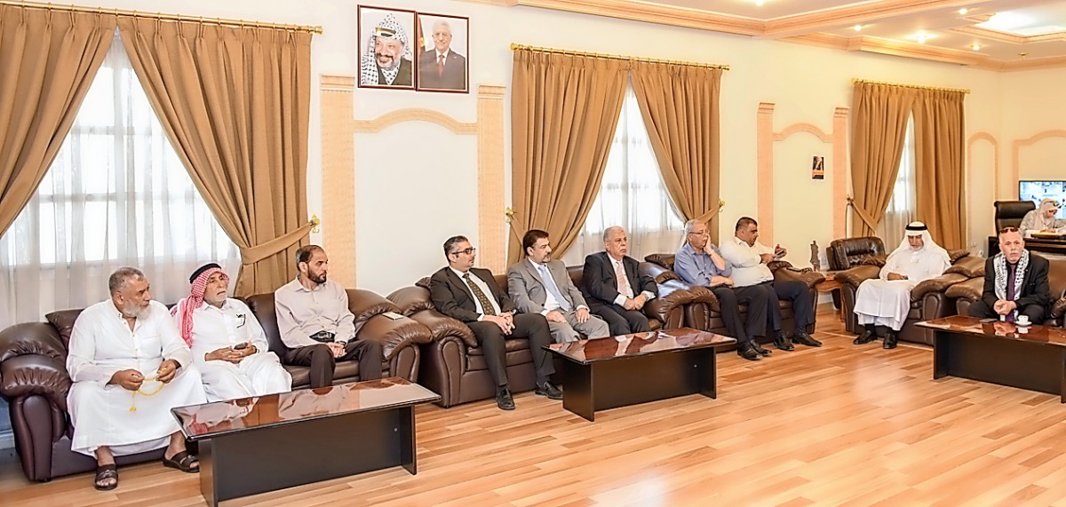 Embassy officials at an event organised to express solidarity with the Palestinian prisoners.