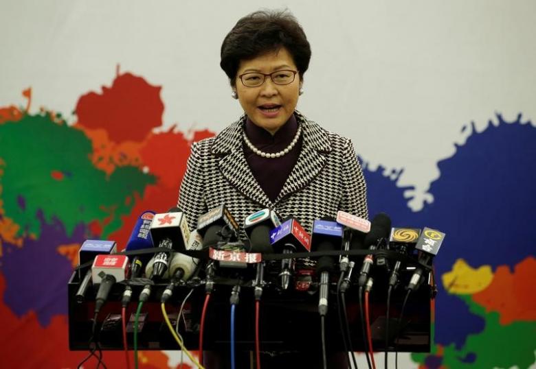 File picture for Hong Kong leader-elect Carrie Lam as she attends a news conference in Beijing, China. Reuters/Jason Lee

