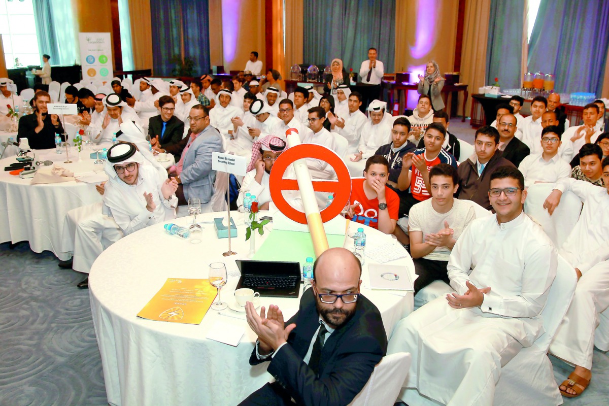 Participants of the Taqaddam competition held at the La Cigale Hotel, yesterday. Pic: Qassim Rahmatullah /The Peninsula
