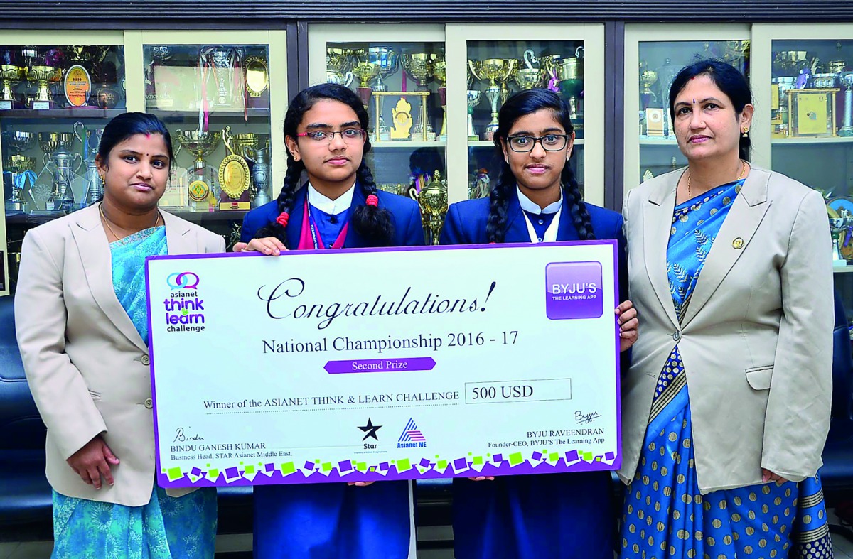 MES wins 2nd prize in Asianet Think And Learn Challenge