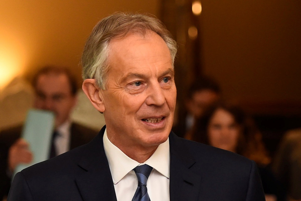 Britain's former Prime Minister Tony Blair arrives for a meeting of the European People's Party in Wicklow, Ireland, May 12, 2017. REUTERS/Clodagh Kilcoyne