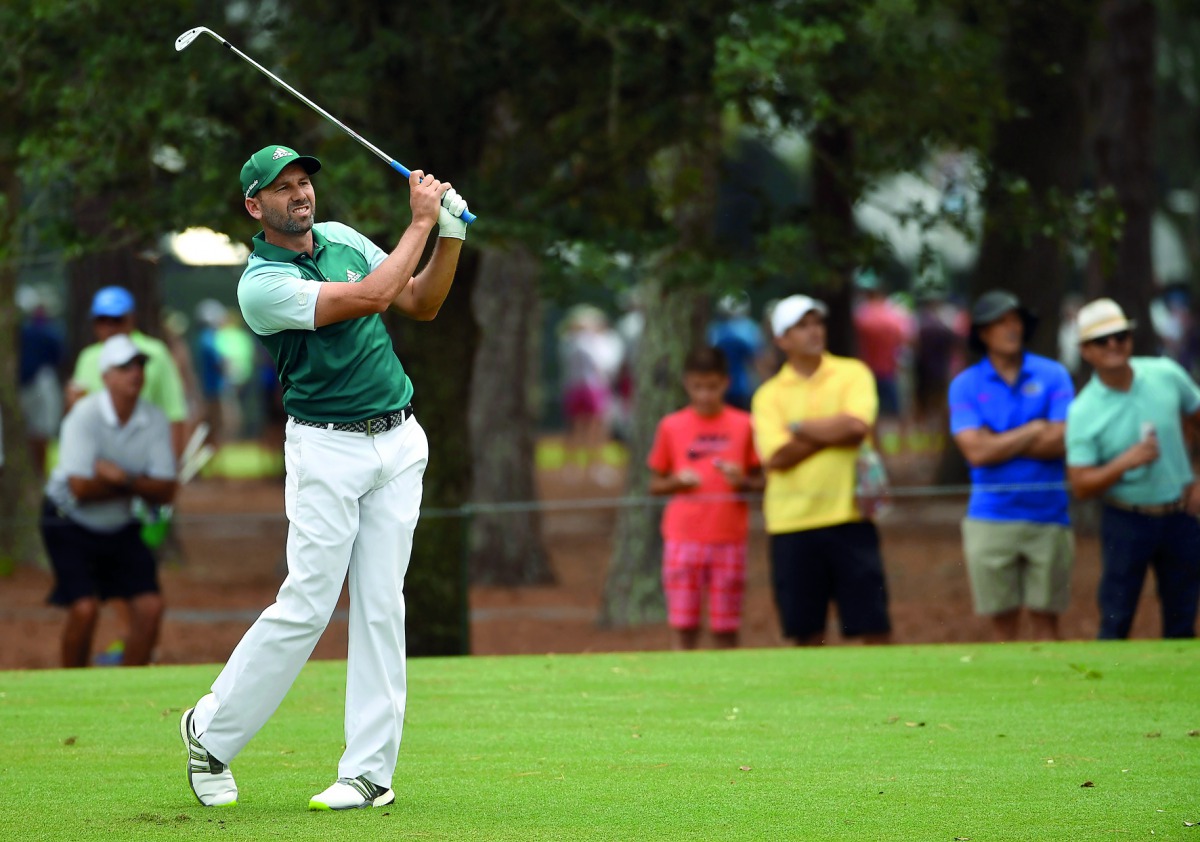 Sergio Garcia in action during the third round of the Players Championship in Ponte Vedra Beach, Florida on Saturday. 