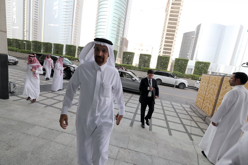 Saudi Energy Minister Khalid al-Falih arrives to attend the Saudi-US CEO Forum 2017, ahead of the arrival of the US President Donald Trump, in Riyadh, Saudi Arabia May 20, 2017. Reuters/Hamad I Mohammed