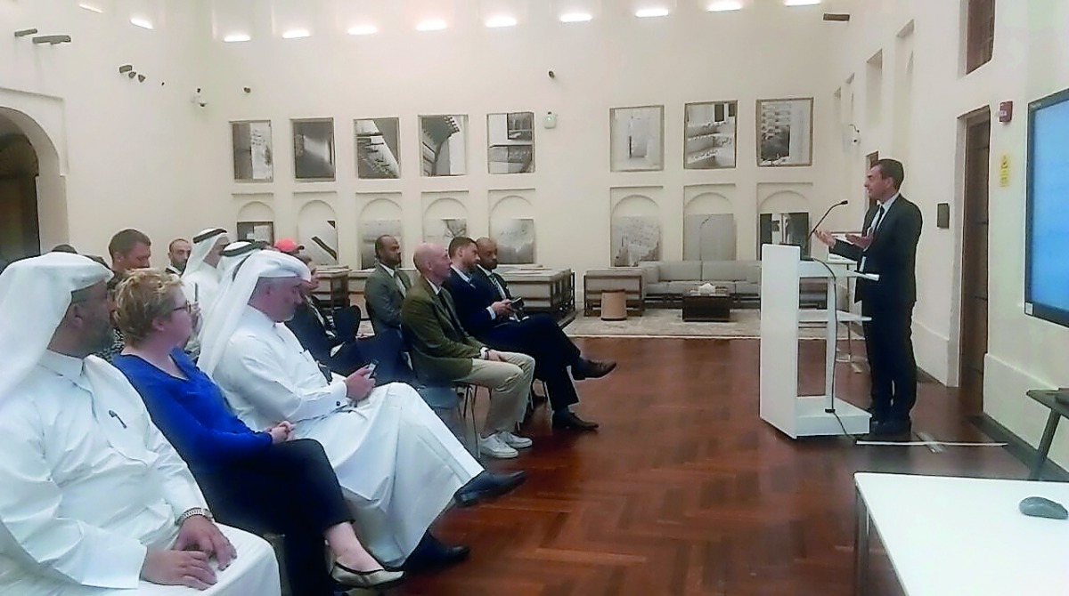 Dignitaries at the alumni event at the Msheireb Museums.