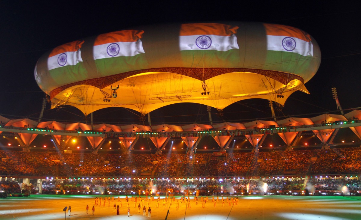 File picture of closing ceremony of CommonWealth Ceremony in India. Reuters 