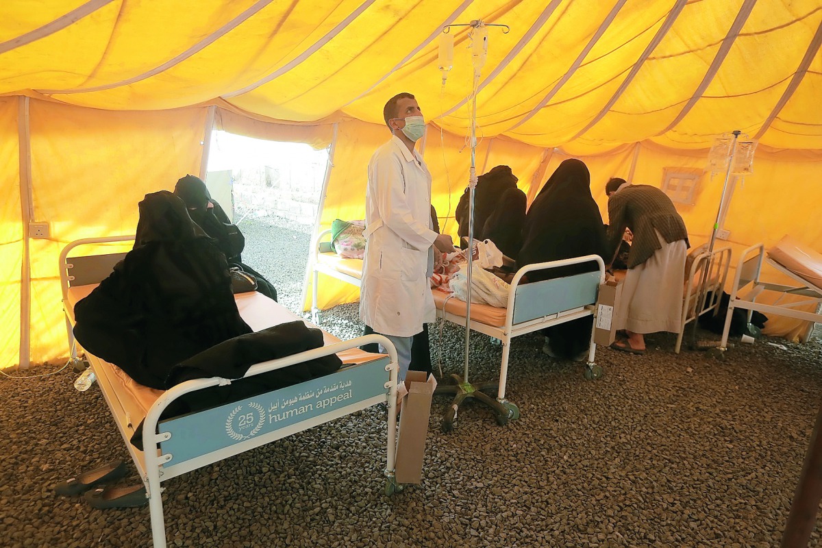 A Qatar Charity- supported health clinic in Yemen.