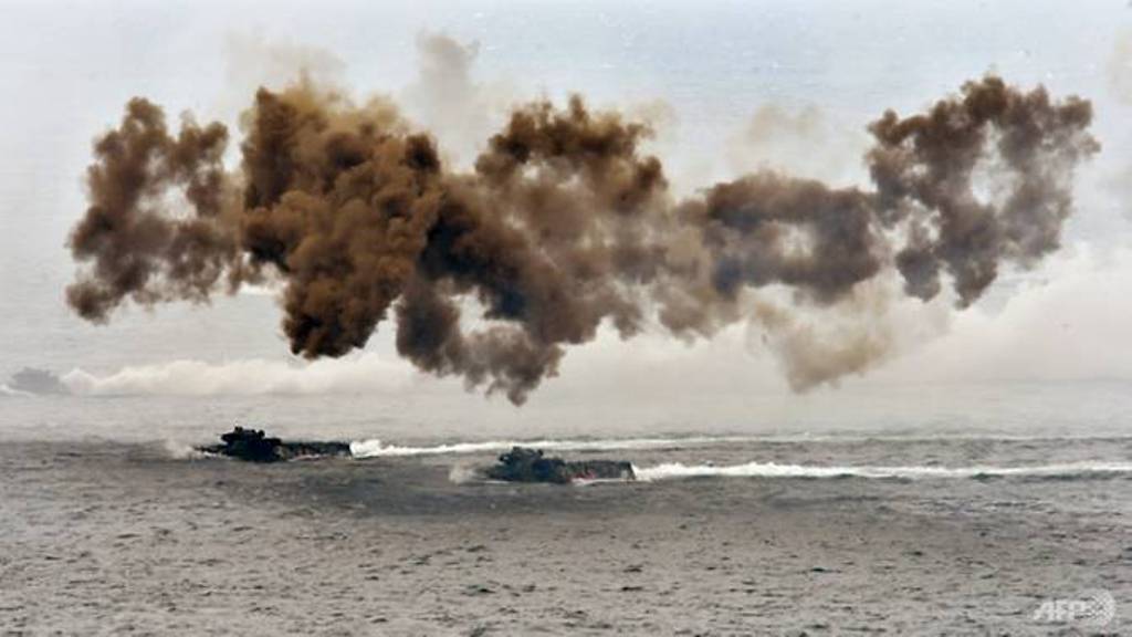 Taiwan conducted live-fire war games in its biggest annual military exercise on May 25, presided by President Tsai Ing-wen AFP/SAM YEH.