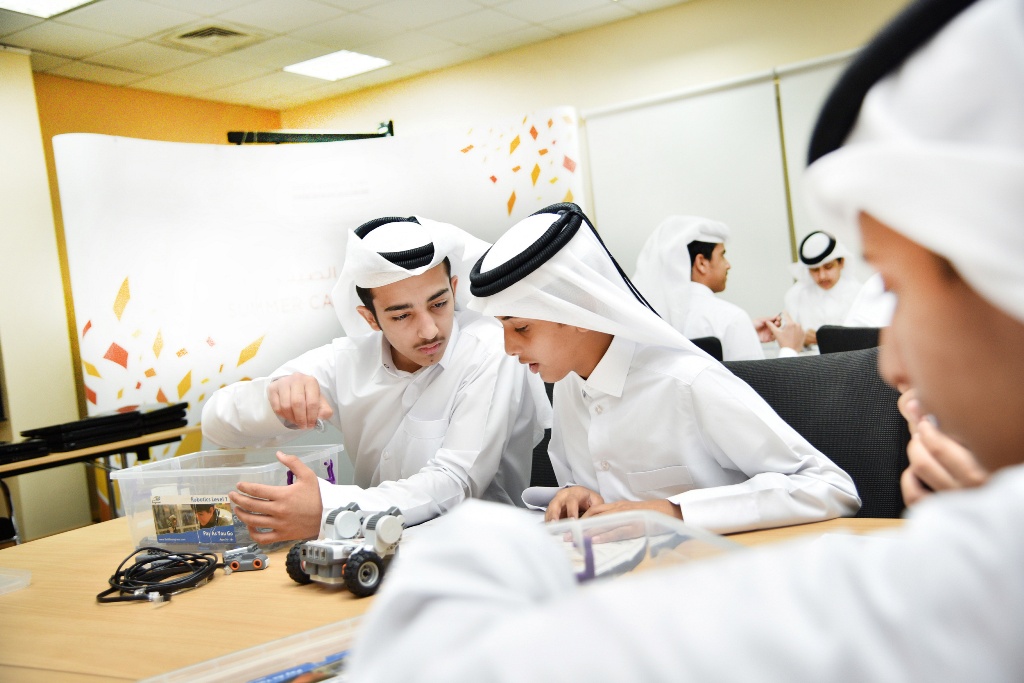 Students participate in a workshop at the last  QCDC Summer Career Camp.