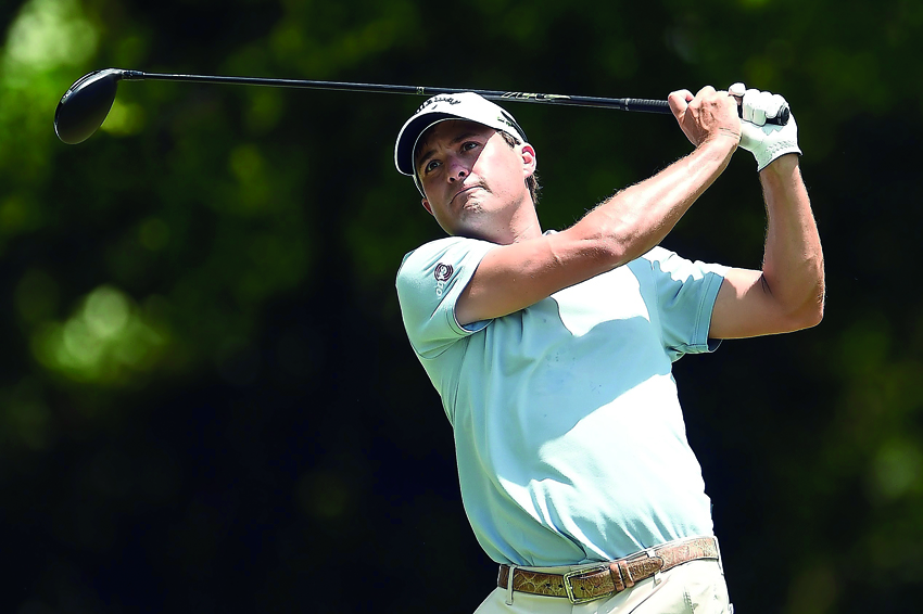 Kevin Kisner plays his shot from the 12th tee during round two of the Dean & DeLuca Invitational at Colonial Country Club in Fort Worth, Texas on Friday.