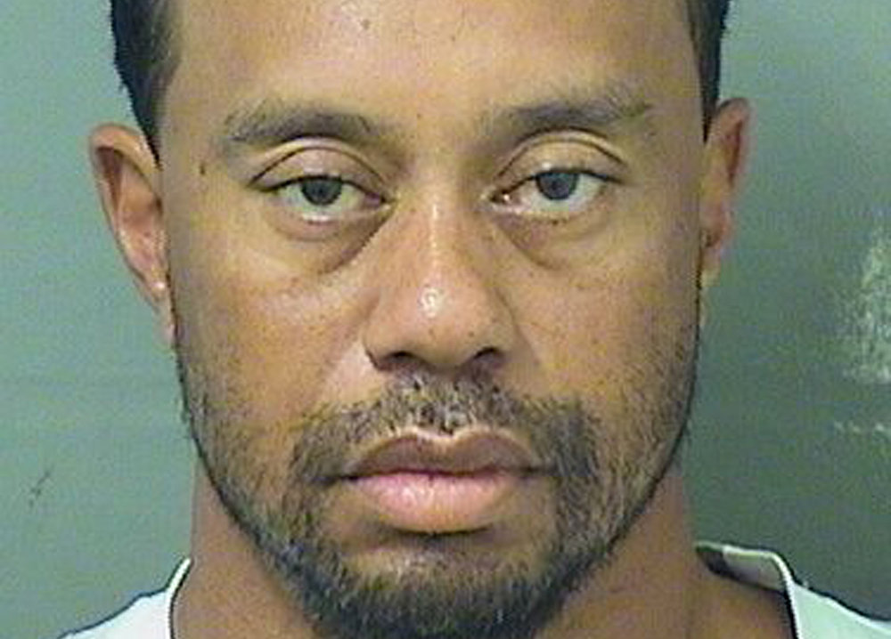Tiger Eldrick Woods appears in a booking photo released by Palm Beach County Sheriff's Office in Palm Beach, Florida, U.S., May 29, 2017. (Palm Beach County Sheriff's Office/Handout via REUTERS)