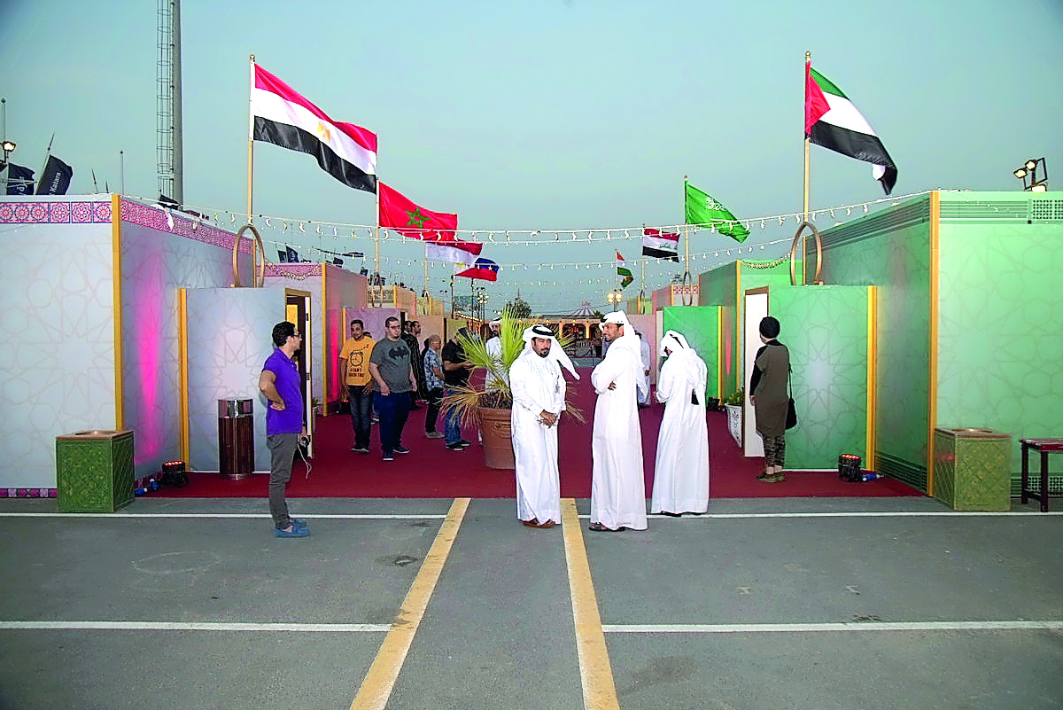 The exhibition on cultures and traditions at Katara.