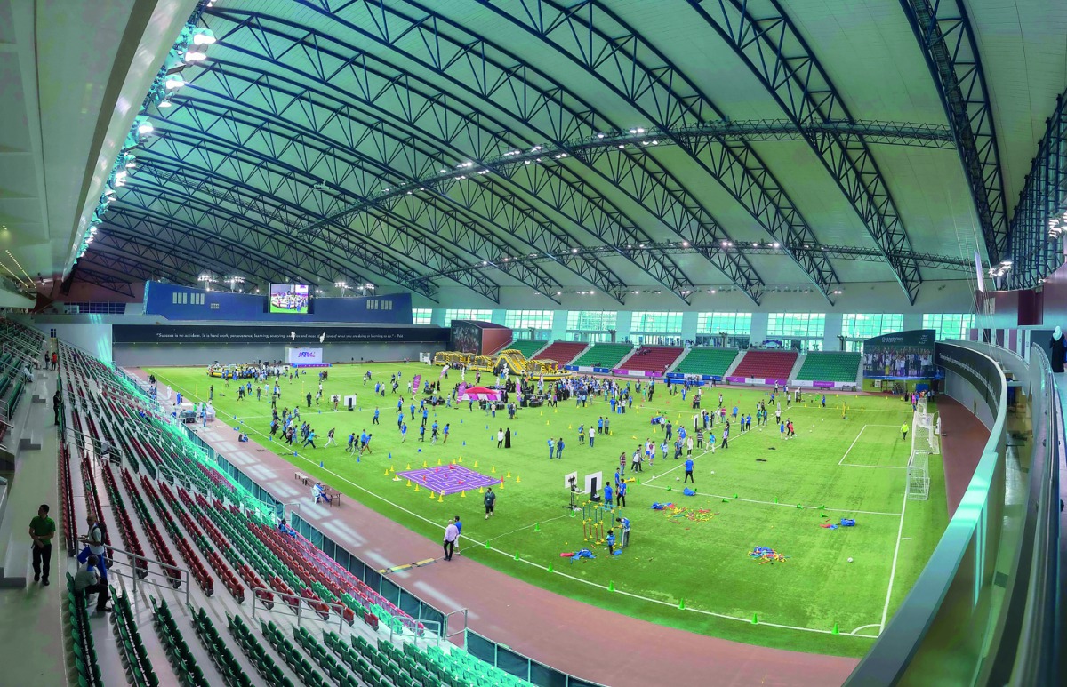 A snapshot from the event's activities at Aspire Dome.