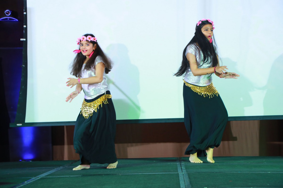 Children of North Indians' Association members participating in the Baisakhi Family Fiesta.