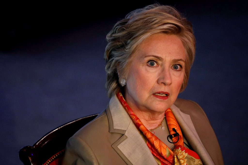 FILE PHOTO - Former US Secretary of State Hillary Clinton takes part in the Women for Women International Luncheon in New York City, New York, US on May 2, 2017. Reuters/Brendan McDermid/File Photo