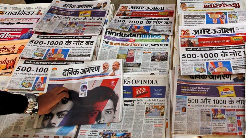 Media in India is dominated by the upper castes, writes Mondal [Reuters/Jitendra Prakash]
