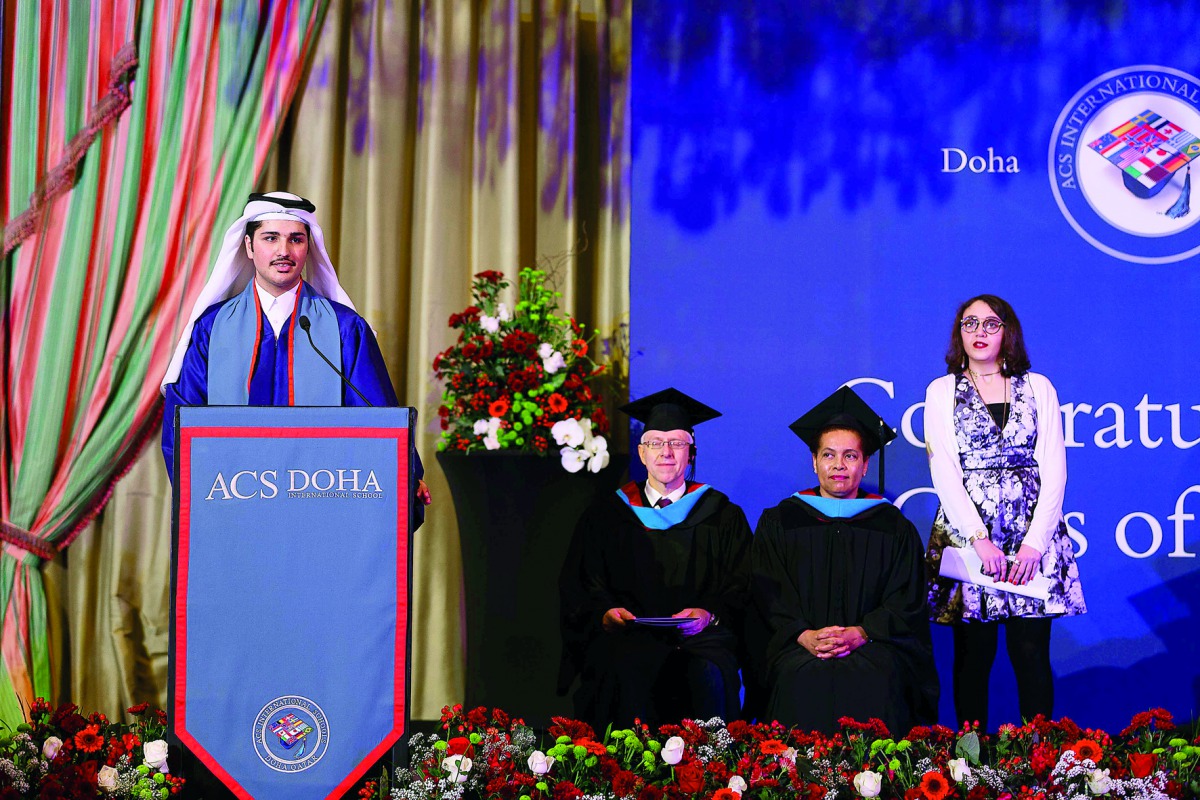 ACS Doha International School graduation ceremony being held at the Ritz-Carlton.