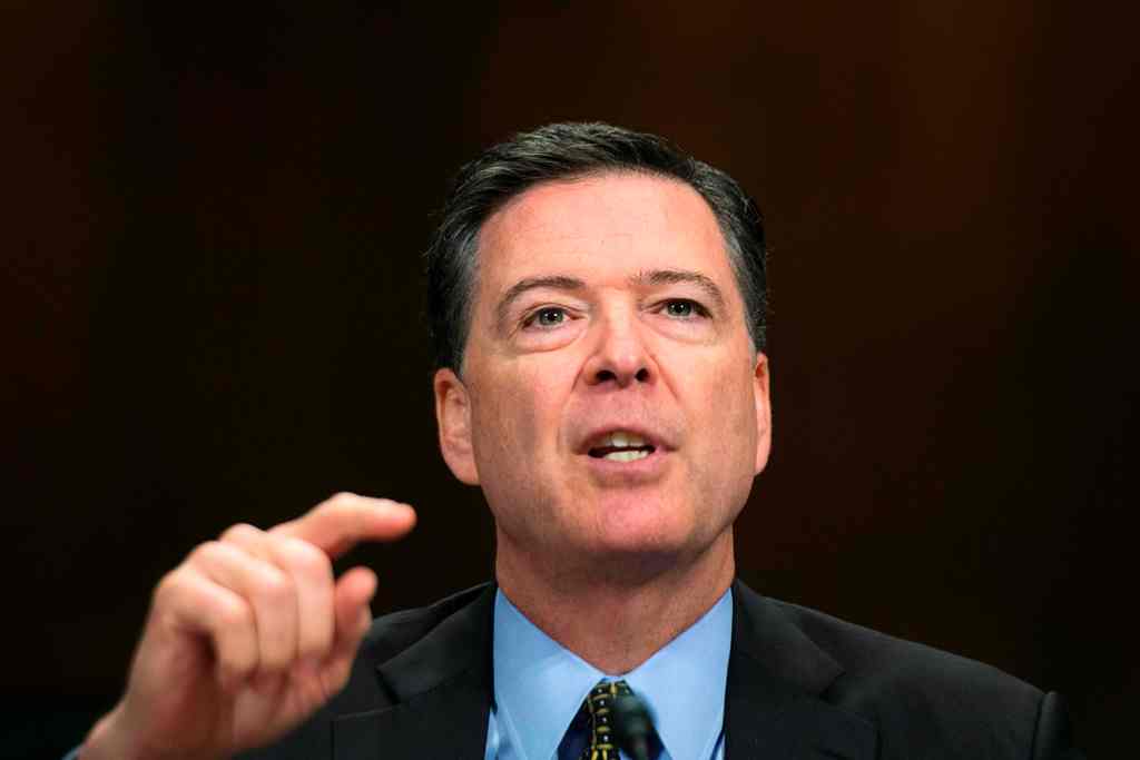 (FILES) This file photo taken on May 3, 2017 shows FBI Director James Comey as he testifies before the Senate Judiciary Committee on Capitol Hill in Washington, DC. AFP / JIM WATSON