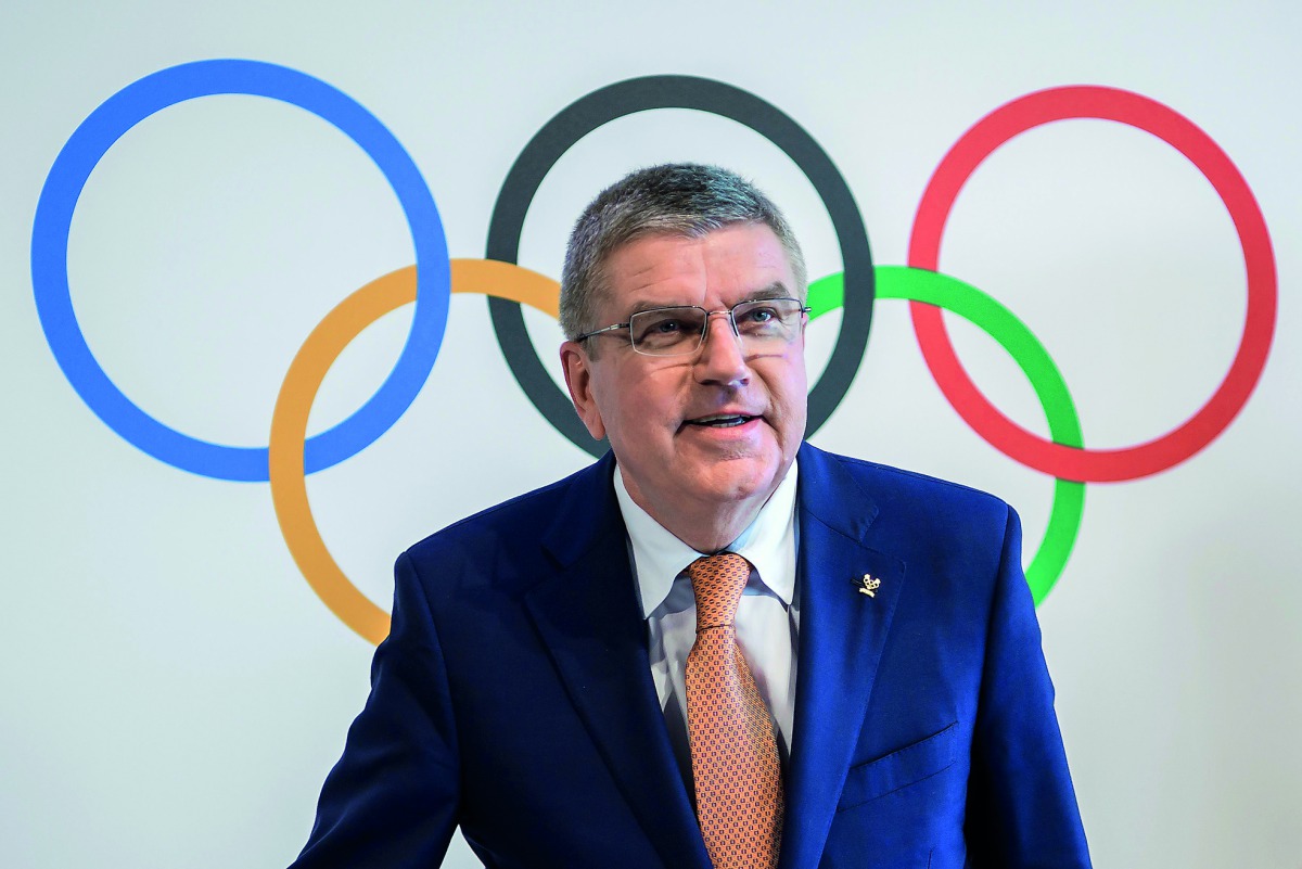 International Olympic Committee (IOC) President Thomas Bach attends a press conference at the Olympic Museum in Lausanne, yesterday.