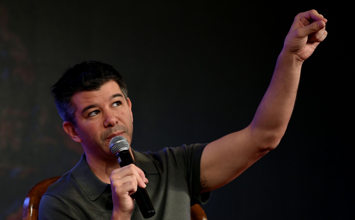 Co-founder and Chief Executive Officer (CEO) of US tranportation company Uber, Travis Kalanick (AFP / MONEY SHARMA)