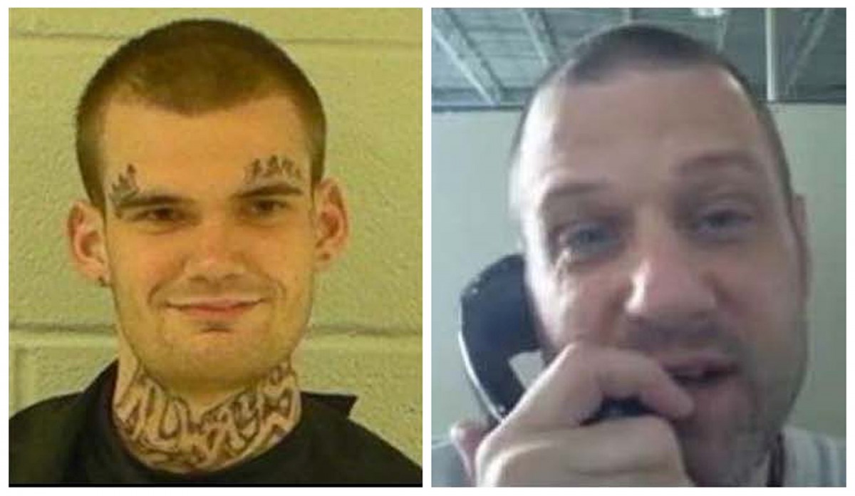 A combination photo shows two escaped inmates Ricky Dubose (L) and Donnie Rowe (R) after their escape earlier this week from Putnam County, southeast of Atlanta, Georgia, U.S. in these updated images released on June 15, 2017. (Georgia Corrections/Handout
