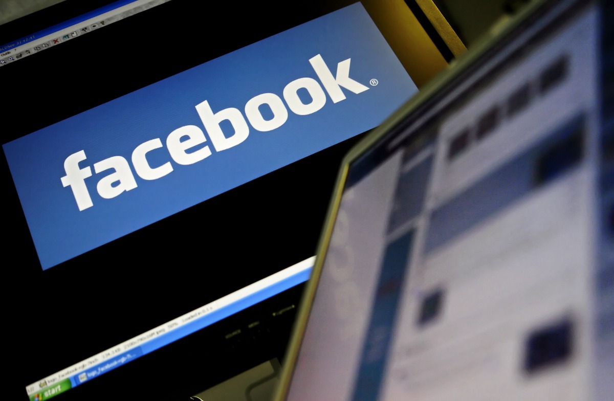 The logo of social networking website 'Facebook' displayed on a computer screen in London. (AFP / LEON NEAL)