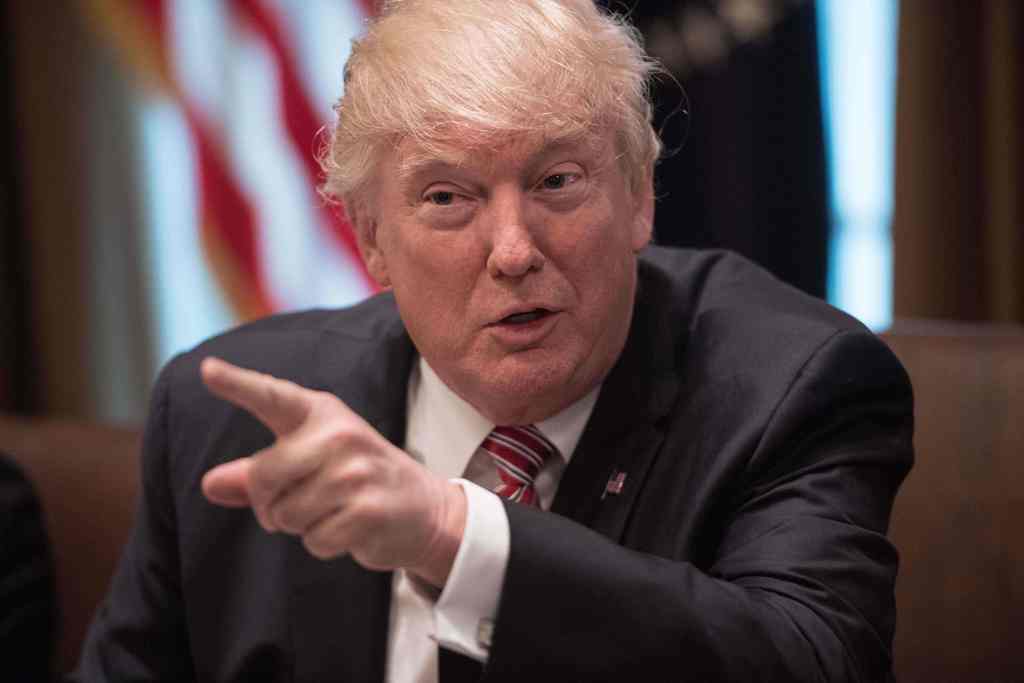 US President Donald Trump speaks during a meeting to urge passage of bills to enforce federal laws on immigration in the Cabinet Room at the White House in Washington, DC, on June 28, 2017. AFP / NICHOLAS KAMM