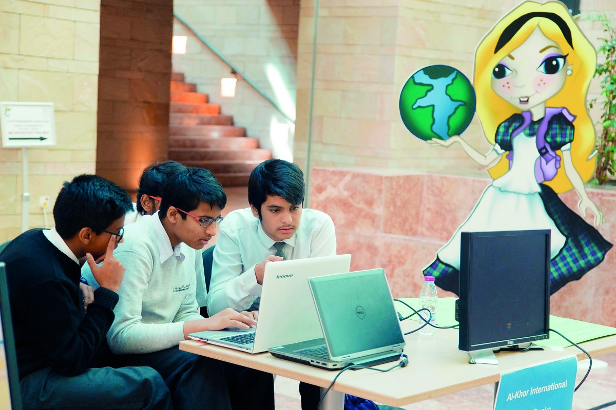  One of CMU-Q’s research grants is for Alice Middle East, a program to teach computing to Qatar school children.
