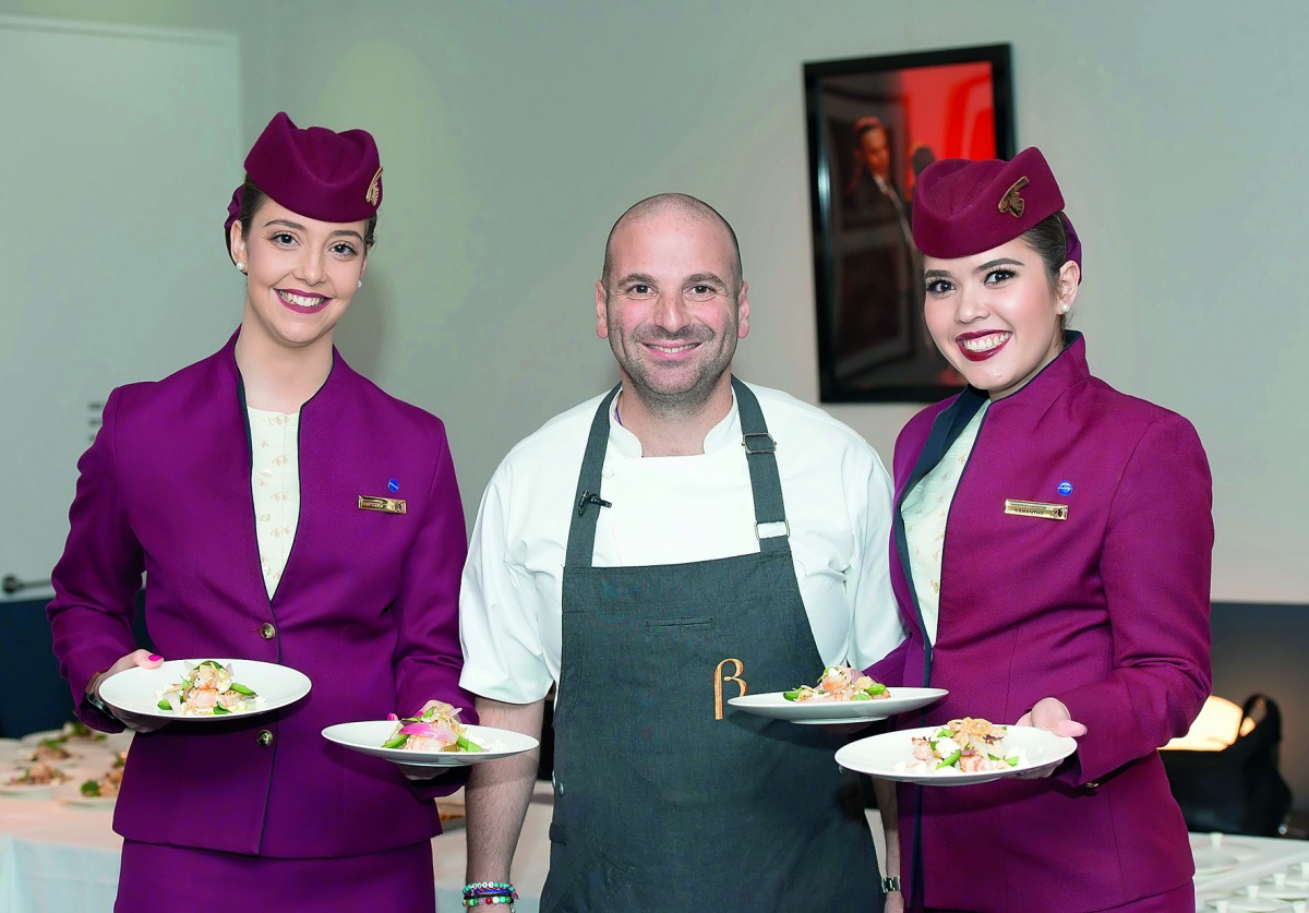 Chef George Calombaris to offer Qatar Airways inflight menu.