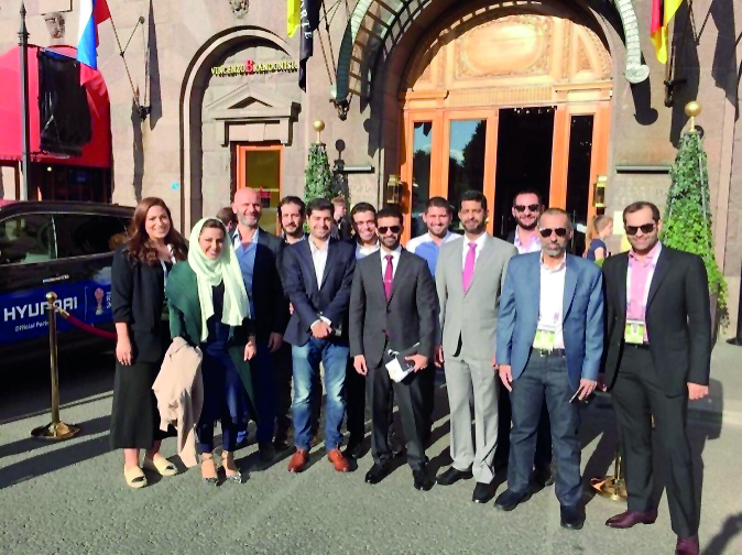 The Supreme Committee for Delivery & Legacy (SC) delegation, led by the SC Secretary General Hassan Al Thawadi, pose for a photograph during their recent tour to Russia.