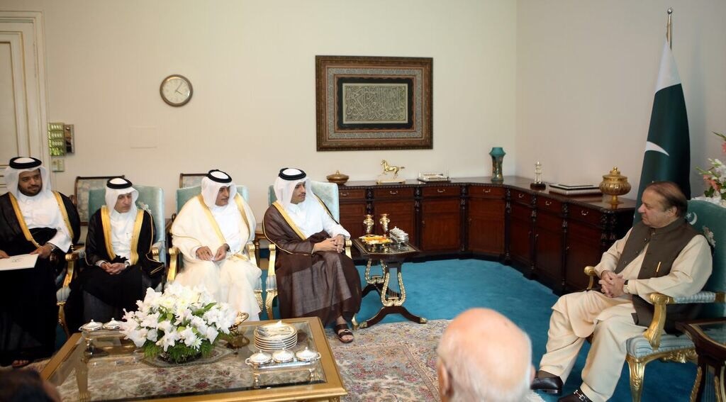 HE the Foreign Minister briefed the Pakistani Prime Minister on the developments of the Gulf crisis and all the illegal measures taken against the State of Qatar.