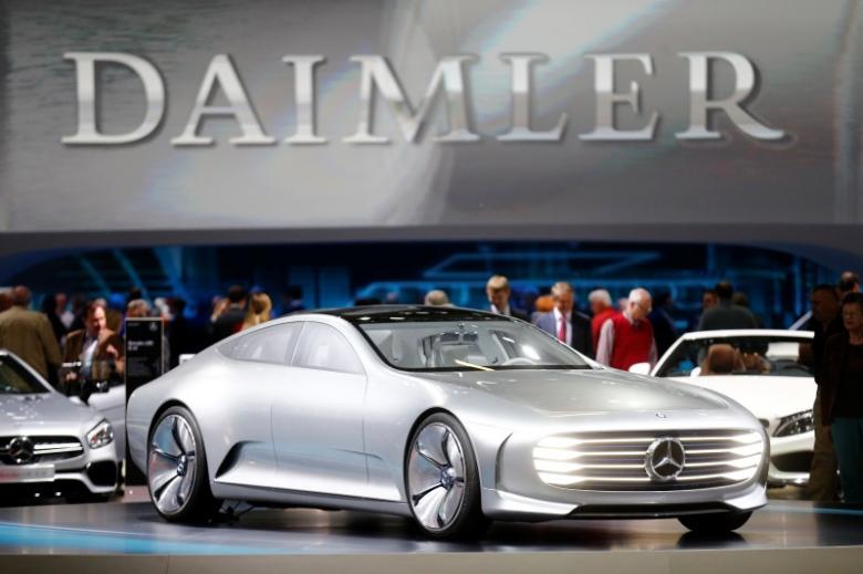 A Mercedes-Benz Concept IAA car is displayed prior to the Daimler annual shareholder meeting in Berlin, Germany, April 6, 2016. Reuters / Hannibal Hanschke
